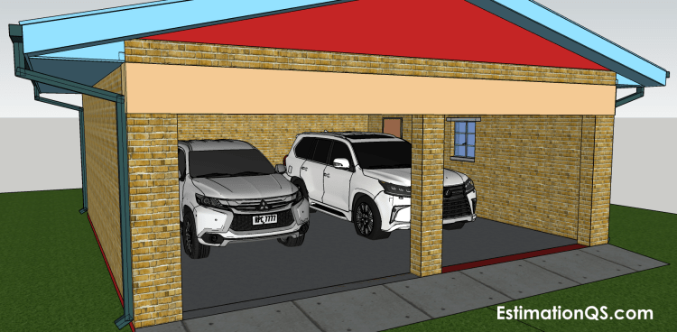 Cost Of Building A Detached Double Garage Made Brickwalls In South Africa Step By Construction Method How To Build It Estimation Qs Building A Detached Double Garage, How To Start Building A Garage