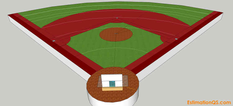 easy baseball field drawings