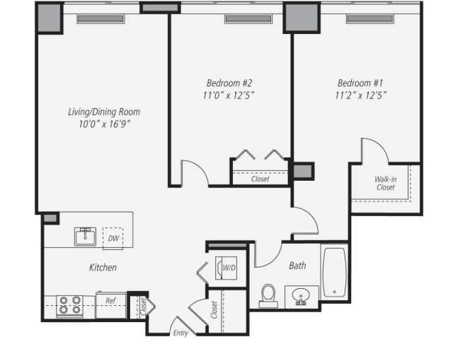 Size Of A 2 Bedroom House Or Duplex, What Is The Smallest Legal Size For A Bedroom