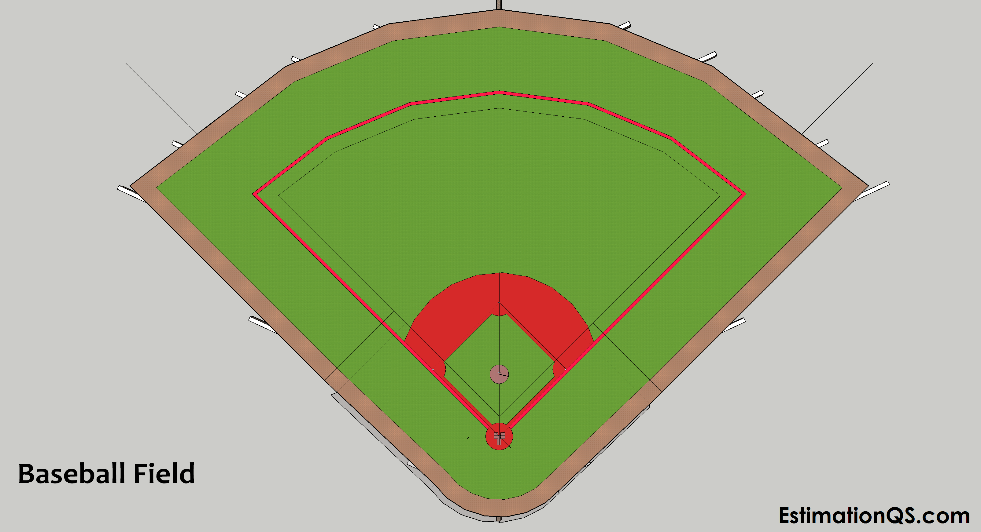 How to Build a Baseball Field – Natural Grass Pitch (With Sketch Drawings) Baseball Field Layout CUT