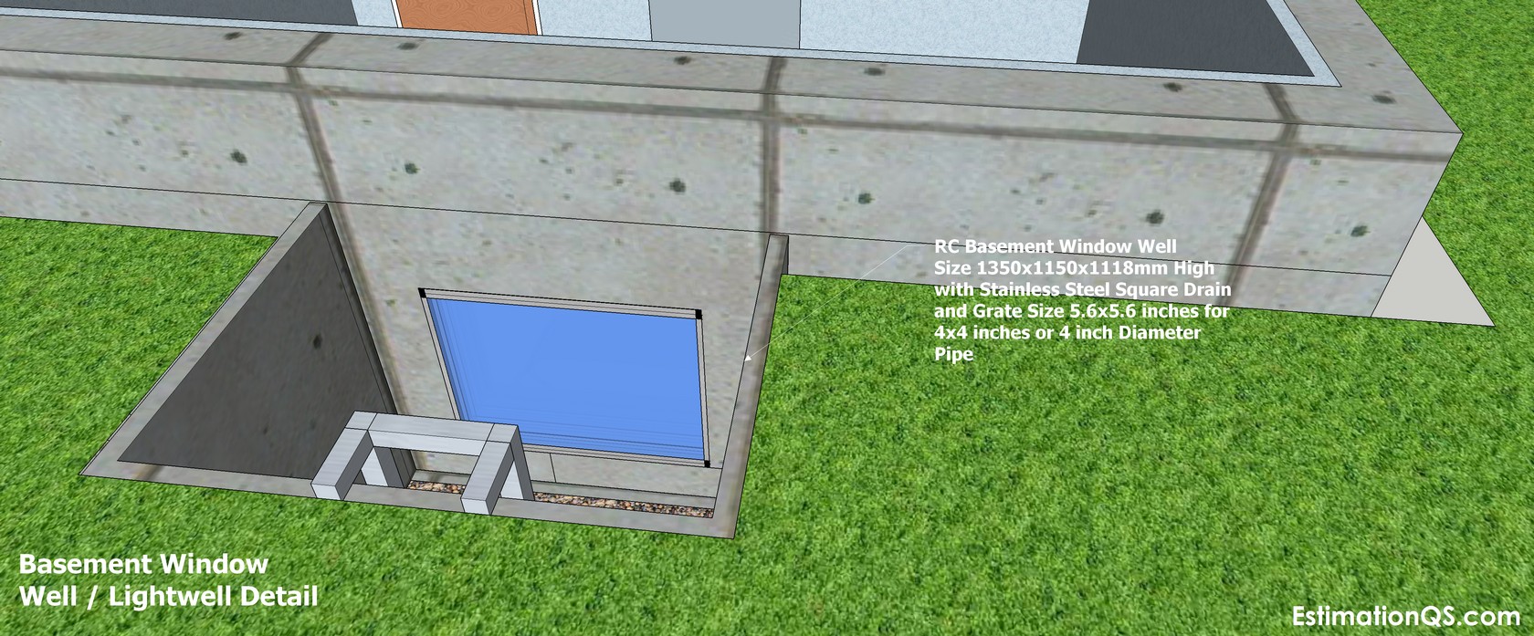 Basement Window Well Lightwell Detail_15