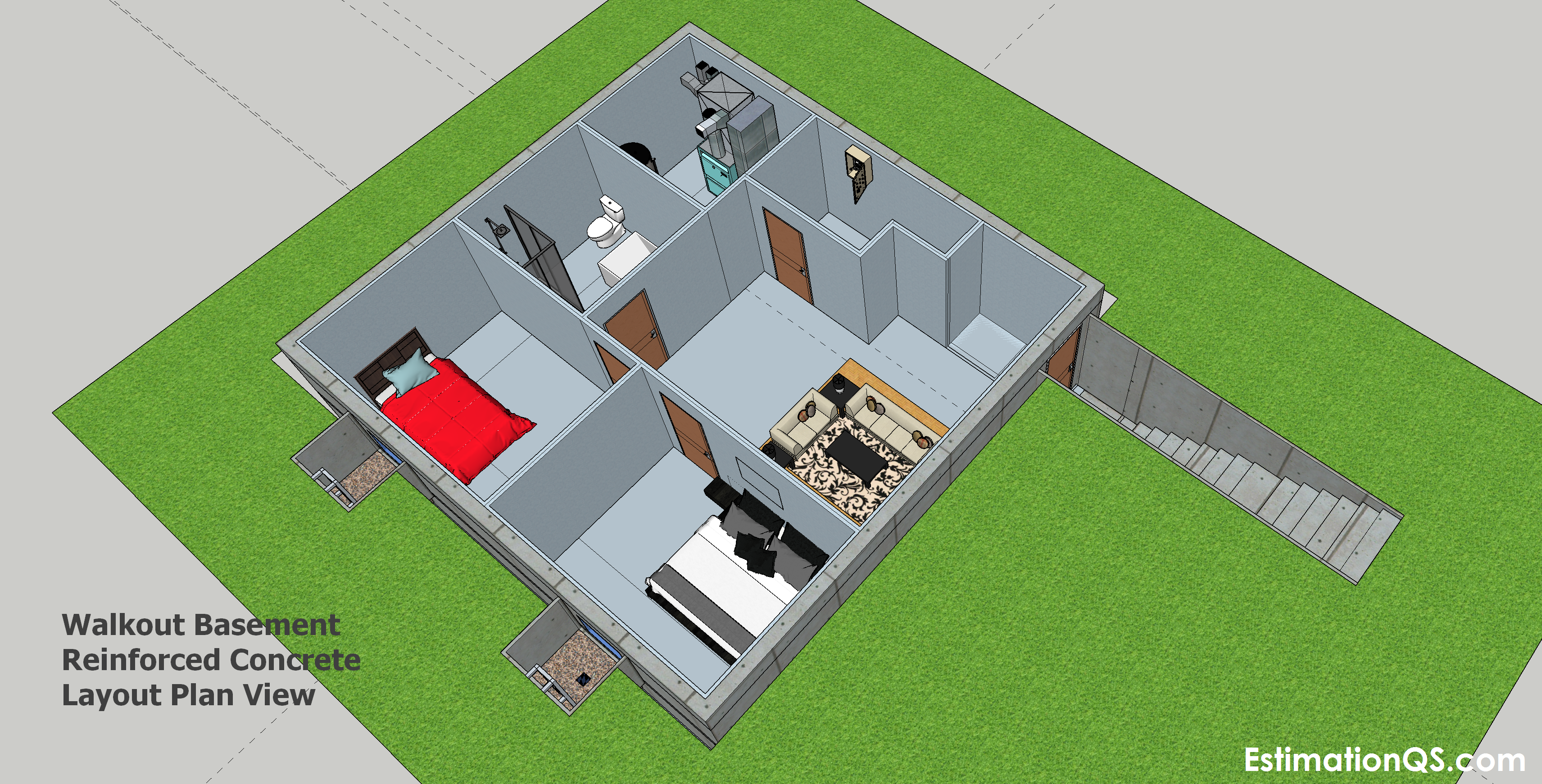 Walkout Basement Plan View (2) CUT