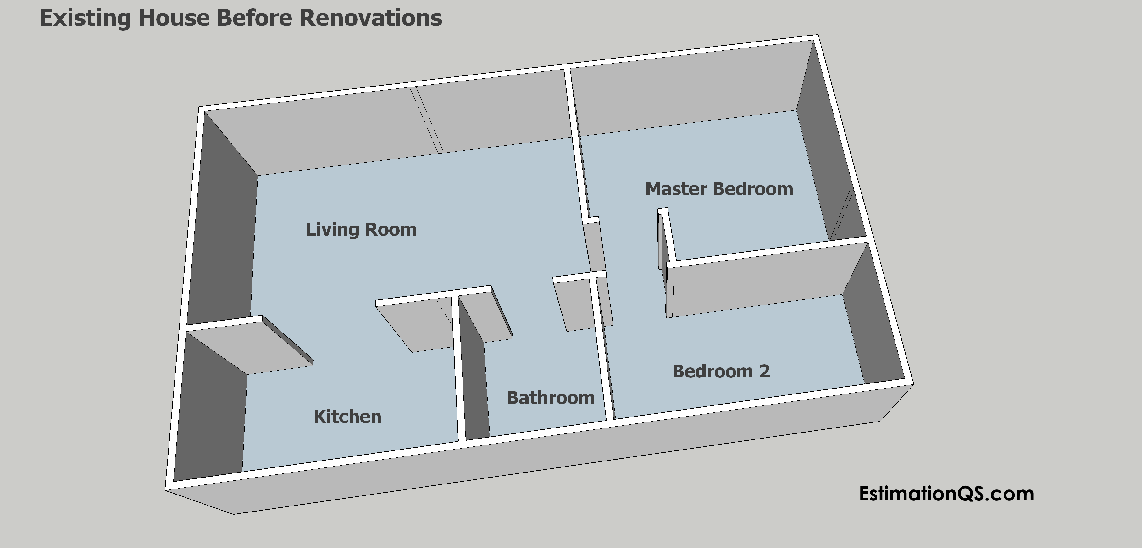 Alterations and Additions - Existing House Before Renovations 3D_3 STAMPED