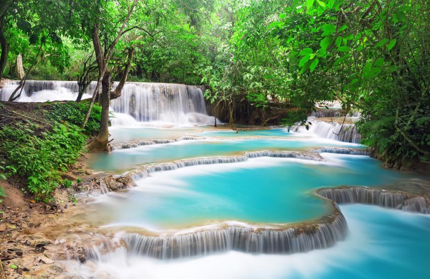 Kuang Si Falls, Luang Prabang Waterfalls Laos