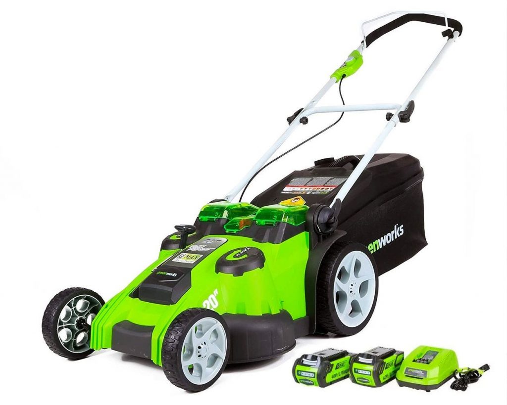 Greenworks 20 inches 40V Cordless Lawn Mower 4.0 AH 2.0 AH Battery $400
