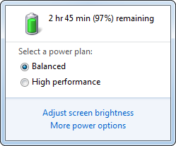 Windows Battery Meter - Practical real life applications of percentages