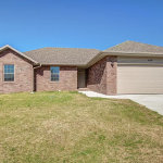 Under construction and nearing completion in 2022. Newly-built 3 Bedroom Brick House with 2 Bathrooms and 2 x Attached Garages, Gross Floor Area 1492 sqft - on 449 S.Walker LN, Fair Grove, Missouri - Price $245,000