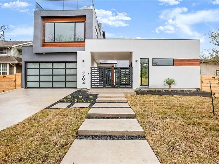 Austin 4504 Oakwood Boulevard TX-78731 - 4 Bed and 5 Baths with 2 x Attached Garages on Gross Floor Area 2,833 sqft - Built in 2022 - Price $2,250,000 (1)