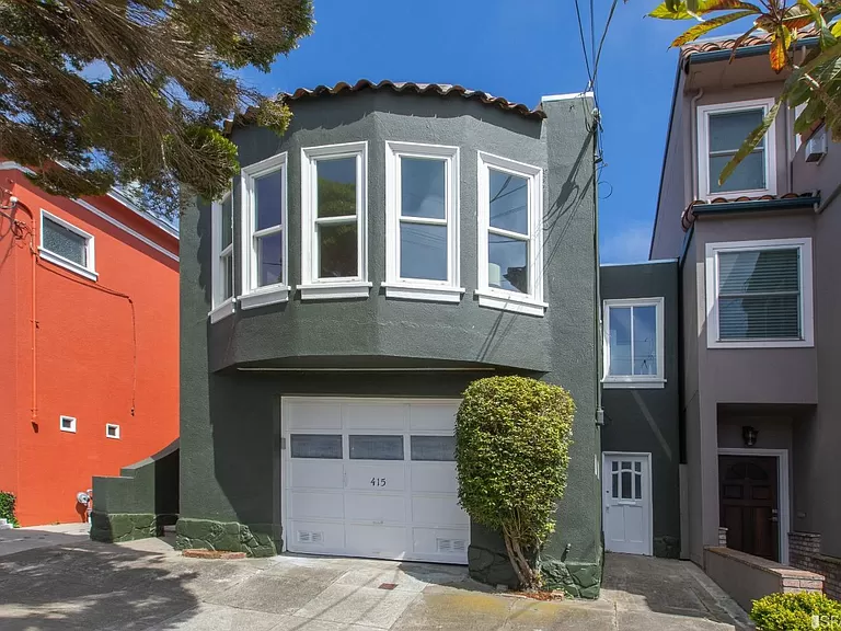 Remodelled House for Sale in San Francisco - 415 Moscow Street, San Francisco CA94112 - 4 Bed and 3 Baths with 2 Attached Garages - Built in 1927 - 1,555 sqft - Price $1,159,000