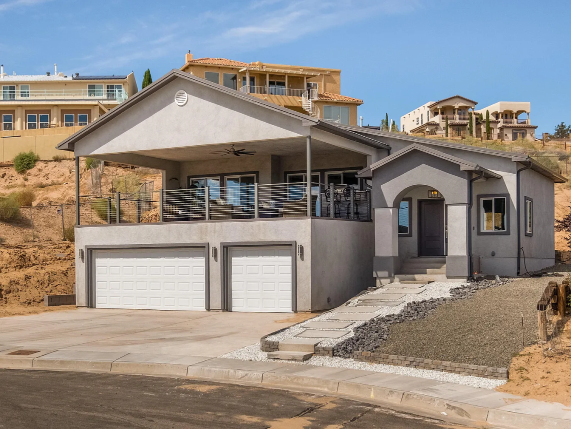 Newly Built House in Albuquerque on 5205 La Bajada Road, NW NM87105 - 3 Bedroom and 3 Baths with 4 Attached Garages on Gross Floor Area 1,966 sqft - Built in 2022 - Price $550,000