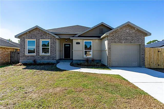 Newly Built House in New Orleans - 7424 Ligustrum Drive LA-70126 - 4 Bedrooms and 3 Baths with Garage on Gross Floor Area 1,800 sqft - Built in 2022 - Price $285,000