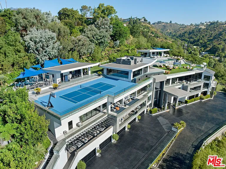 Newly Built Mansion in Los Angeles, California on 10979 Chalon Rd, CA 90077 – 12 Bedrooms and 24 Baths with 14 Attached Garages on Gross Floor Area 32,000 sqft – Built in 2018 – Price $65 million