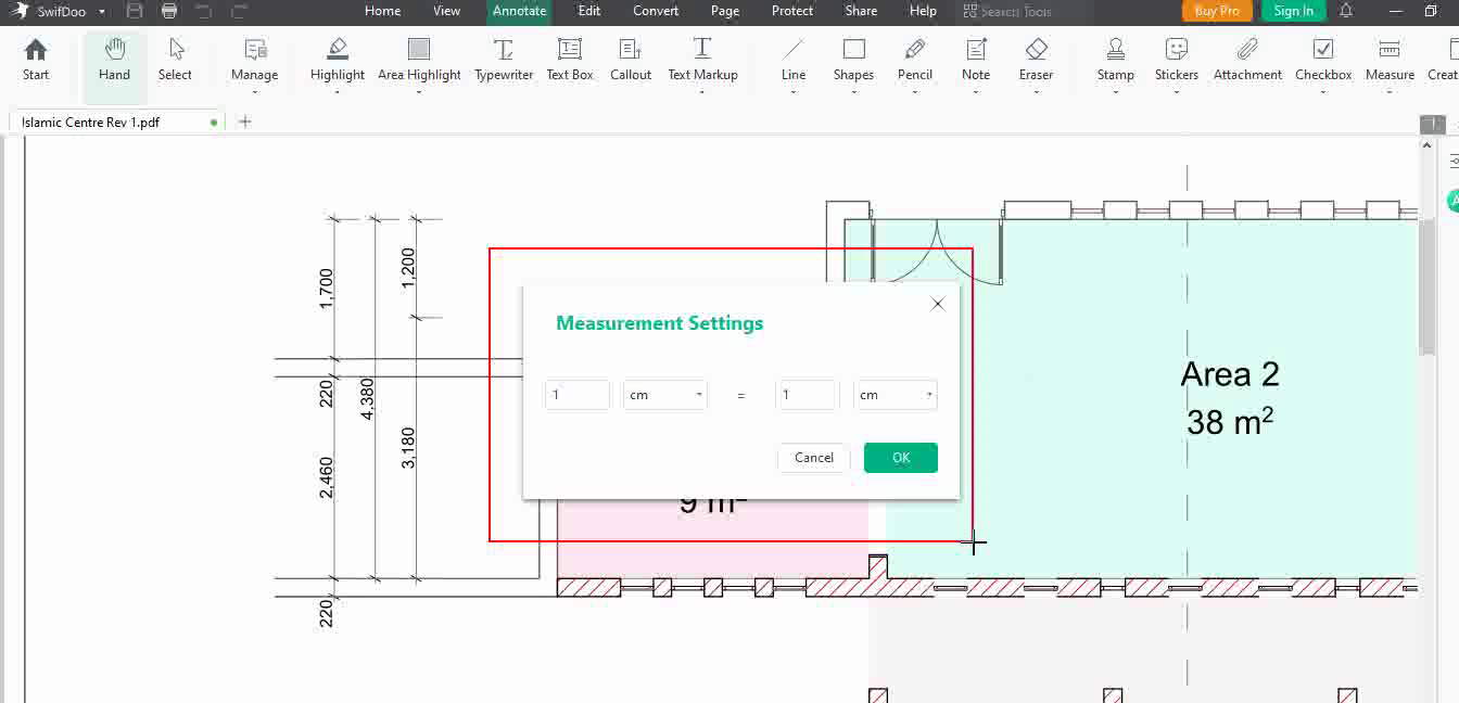 Calibrate Scale on PDF