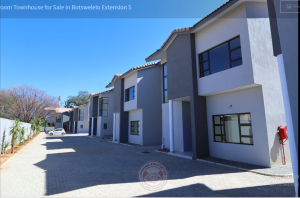 Newly Built 3 Bedroom Townhouse with 2 Bathrooms for Sale in Botswelelo Extension 5 Townridge Apartments, 00 N Ring Rd, Botswelelo Extension 5, Gaborone - Gross Floor Area 188 m2 - Price P 3 990 000
