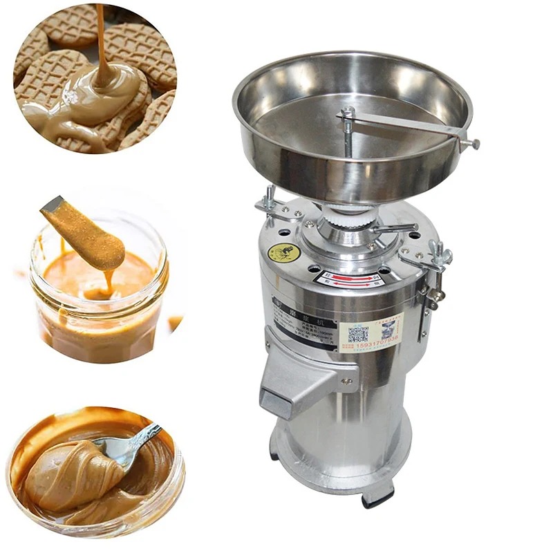 15Kgh Commercial Peanut Butter Grinder Mill Sesame Grinding Machine Peanut Butter Maker Pulverizer 1100W