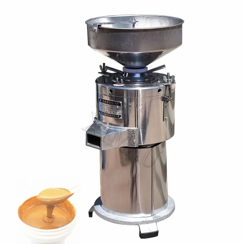 30kg Per Hour 1500W Sesame Sauce Grinder Peanut Butter Grinding Making Machine Tahini Colloid Mill Electric Grinder