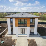 Newly Built with Aerated Concrete Bricks Double Storey House with 4 Rooms for Sale, GFA 194m2 on Plot size 6 Acres, in Krekshino White Village Settlement, Moscow - Price 29,990,000 ₽ (1)